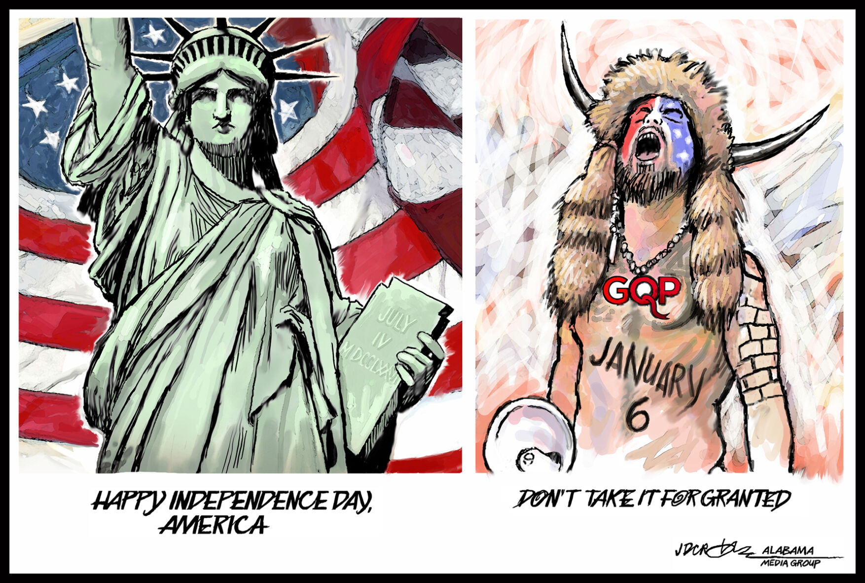 Independence Day trumps insurrection day